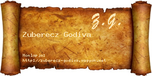 Zuberecz Godiva névjegykártya